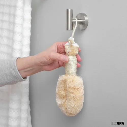 Miniatura 6 de Ilyapa Juego de accesorios de baño de níquel cepillado, juego de 5 toallas de baño de níquel satinado montado en la pared, toallero, 1 gancho
