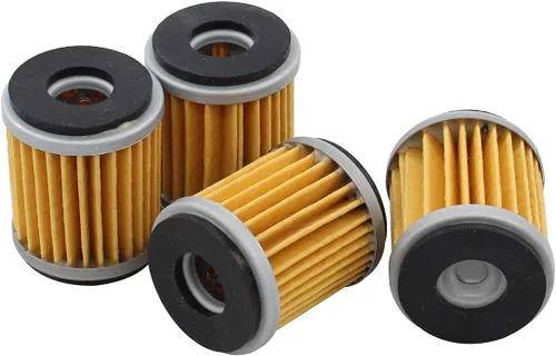 MOTOKU Paquete de 4 filtros de aceite para Yamaha Raptor 250 YFZ450 WR450F XT250 YZ250 YFZ450X WR250F WR250R WR250X