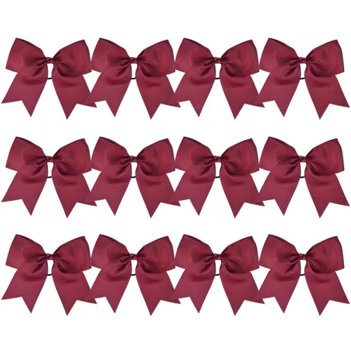 Miniatura 5 de Lazos grandes con purpurina para niñas, color azul rey y negro, lazos para el pelo de 7 pulgadas, lazos elásticos para el cabello, accesorios