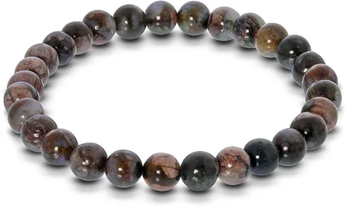 Miniatura 322 de Gem Avenue Handmade Round Bead Stretch Bracelet Unisex Natural Stone Beaded Jewelry for Men & Women, Elastic Wristband for Daily Wear