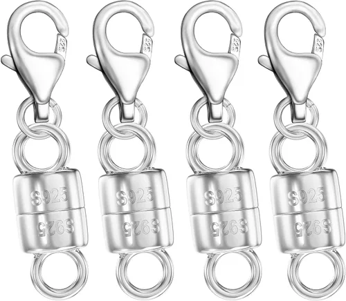 Miniatura 13 de Dailyacc cierres magnéticos para collares de langosta de plata 925 y cierres de seguridad en plata esterlina con convertidores de joyería de oro