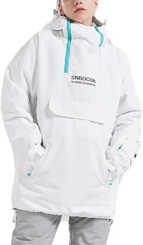 Miniatura 24 de Chaqueta anorak de esquí para mujer, impermeable, resistente al viento, cálido, para snowboard, abrigo de invierno con capucha