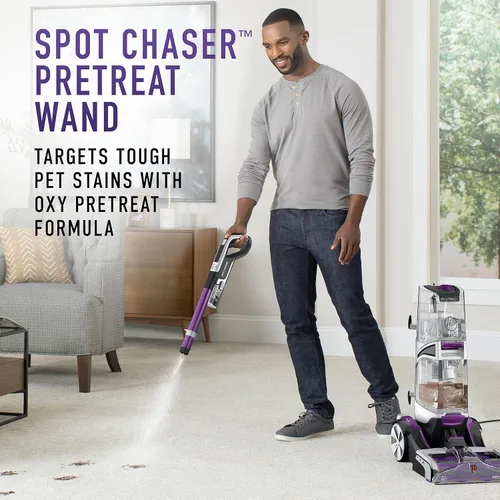 Miniatura 3 de Hoover SmartWash Pet - Máquina Limpiadora Automática de Alfombras para Mascotas con Varita Spot Chaser y Tapete de Almacenamiento, Máquina