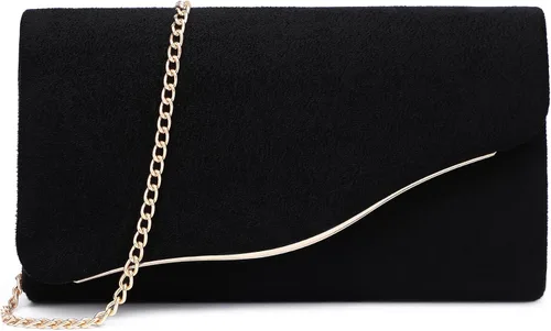Miniatura 8 de Dasein Bolso de noche de gamuza sintética para mujer, para boda, fiesta, graduación, bolsos formales con correa para el hombro