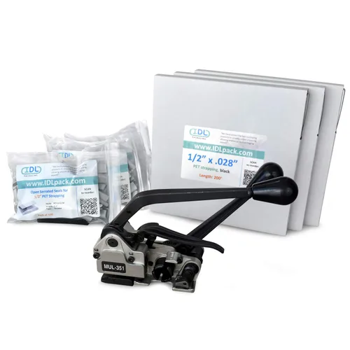 Miniatura 17 de IDL Packaging Recarga para kits de flejado de poliéster (PET) portátiles de 1/2 pulgada x 200 pies - Bobina de flejado de poliéster de 1/2 pulgada x