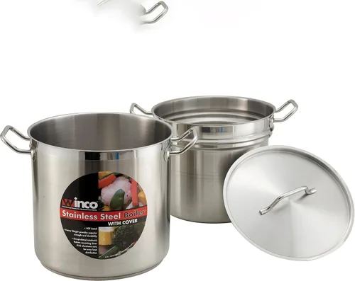 Miniatura 5 de Winco Caldera doble S/S de 12 qt con cubierta Acero inoxidable