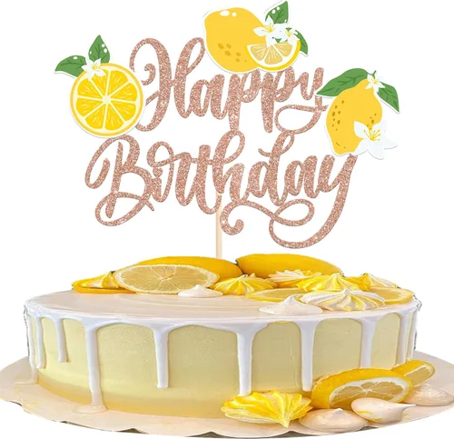 Miniatura 26 de Rsstarxi 1 paquete de decoración de pastel Oh Baby con purpurina naranja pequeña para tartas de baby shower, decoración de pastel para frutas
