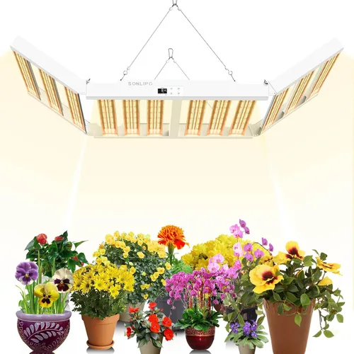 Miniatura 10 de 2024 Nuevo SPF2000 PRO Luz LED de 200W para Cultivo 3x3 pies de Cobertura con Temporizador y Atenuador para Plantas de Interior en Fase Vegetativa