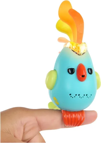 Miniatura 7 de Fingerlings Sweet Tweets Interactive Bird - Graba y reproduce mensajes secretos, incluye más de 40 sonidos y reacciones - Debbie (rosa)