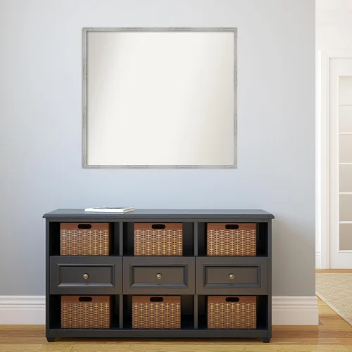 Miniatura 475 de Amanti Art Espejo de baño blanco para sobre el fregadero, 32 x 45 pulgadas, espejo de tocador rectangular blanco esbelto, marco de madera moderno