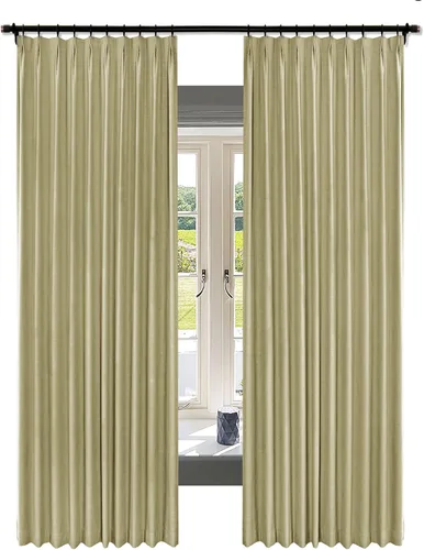 Miniatura 24 de Fcosie Juego de 2 paneles de cortinas opacas extralargas de 120 pulgadas de largo, cortinas de doble capa para oscurecer la habitación, paneles