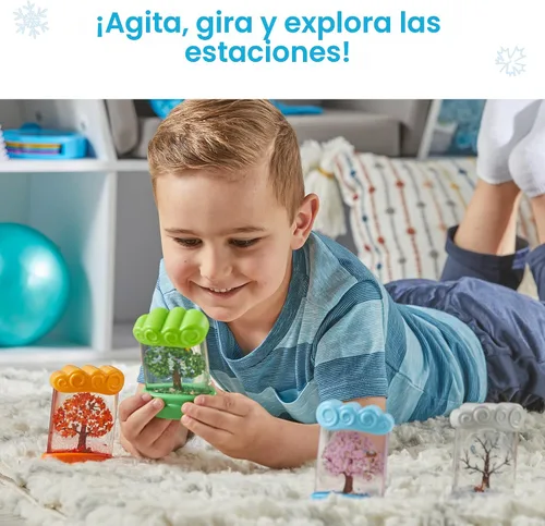 Miniatura 3 de hand2mind Tubos sensoriales para el cambio de estaciones, juguetes silenciosos para niños de 3 a 5 años, juguetes de ciencia meteorológica