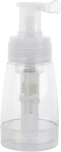 Botella de spray de viaje, pulverizador de polvo transparente, botella de viaje de plástico vacía para peluquería, salón de oficina, botellas de