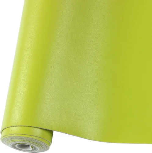 Miniatura 17 de Rollo de hojas de cuero sintético liso de color sólido 12"X53" (30cmX135cm), muy adecuadas para hacer manualidades, aretes de cuero, lazos, costura