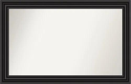 Miniatura 182 de Amanti Art Espejo personalizado, espejo de baño negro puente, espejo de pared o espejo de tocador de baño sobre el fregadero (26 x 26 pulgadas)