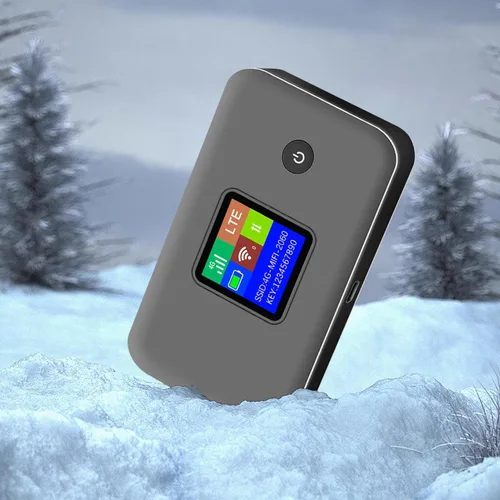 Miniatura 2 de 4G LTE Mobile WiFi Hotspot Enrutador portátil con ranura para tarjeta SIM 300Mbps 2.4G 5.8G Pantalla LCD de doble banda para viajes Camping Negocios