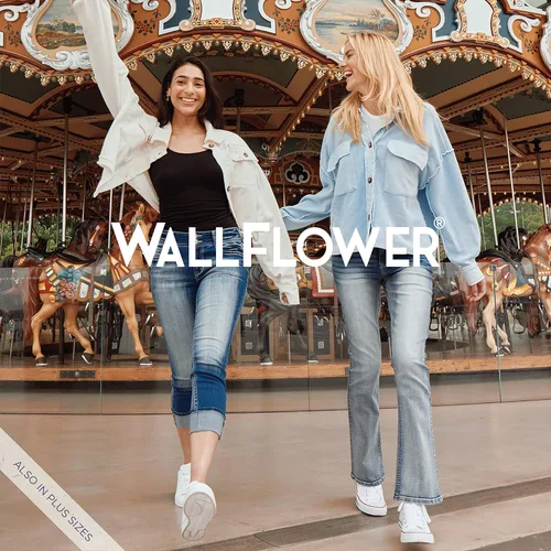 Miniatura 9 de WallFlower Ultra Crop Insta Soft Juniors - Jeans de tiro medio para mujer (estándar y plus)