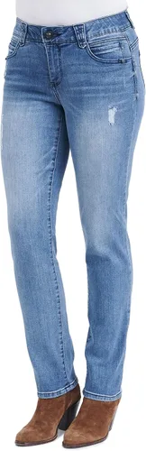 Miniatura 2 de Democracy Pantalones de mezclilla de pierna recta Petite Ab Solution para mujer