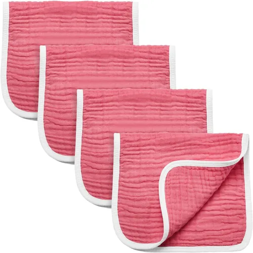 Miniatura 21 de Synrroe Paños de muselina grandes para eructos, paños de muselina para bebés niñas y niños, paquete de 10 extraabsorbentes y suaves de muselina, 6
