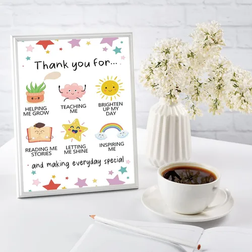 Miniatura 6 de YiKaLus Linda Tarjeta de Agradecimiento para Maestros, Excelentes Regalos de Agradecimiento para Maestros para Hombres y Mujeres, Tarjeta