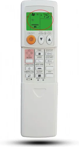 Mando a distancia de repuesto universal para todos los acondicionadores de aire Mitsubishi (Fahrenheit)