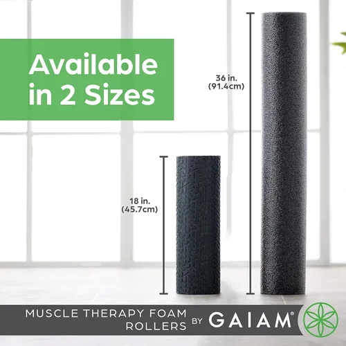 Miniatura 7 de Gaiam Restore - Rodillo de espuma para masaje muscular, masajeador muscular de tejido profundo para dolores musculares y estimulación, alivio total