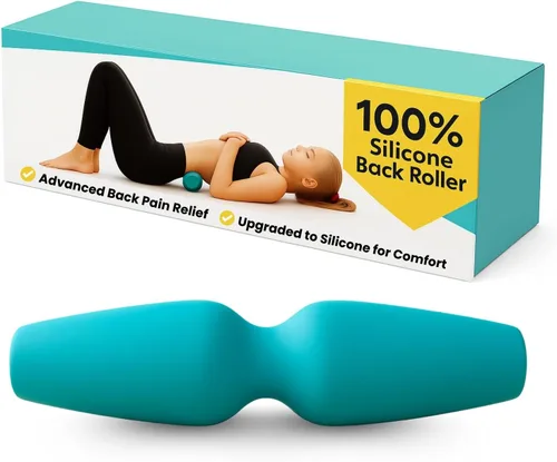 Rodillo de espuma para aliviar el dolor de espalda, mejorado a silicona flexible, Ultra Roll elimina la presión de los huesos y los músculos