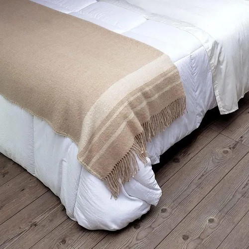 Miniatura 3 de Mountain Whipstitch - Manta ecológica de lana de alpaca 100% sin teñir, colores naturales, suave y cálido, diseño a rayas, 72 x 52 pulgadas