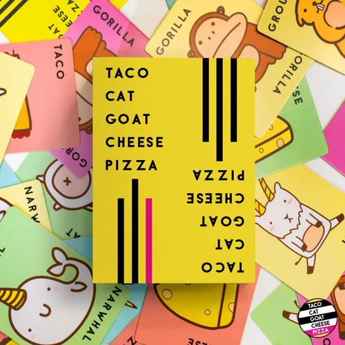 Miniatura 2 de Taco Cat Goat Cheese Pizza Edición Ridículamente Grande Edición Ultra Divertida Juego de Cartas Sobredimensionado para Noche de Juegos Familiares