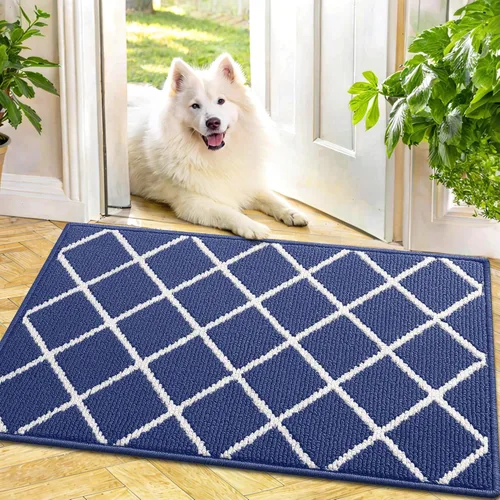 Miniatura 26 de Finchitty Alfombra para Puerta Interior, Resistente a la Suciedad y Absorbente, de Perfil Bajo, Antideslizante, Lavable, Alfombras de Piso