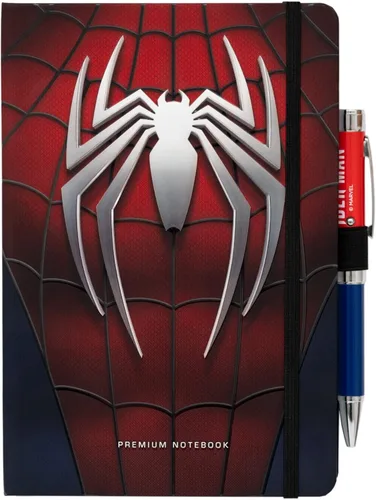 Grupo Erik Marvel Spider-Man Cuaderno Premium A5 con Lápiz Proyector | Diario de Viñetas | Cuadernos A5 | Cuadernos de Notas A5 | Cuaderno de Notas