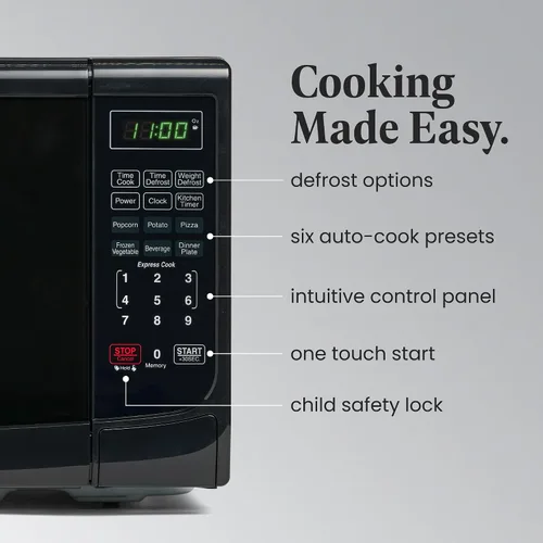 Miniatura 4 de Farberware Microondas para encimera de 700 vatios y microondas de encimera de 700 vatios, 0.7 pies cúbicos - Horno microondas con iluminación LED