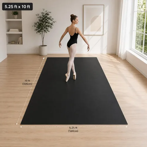 Miniatura 8 de ProStep by FlooringInc - Rollo reversible para pista de baile Marley, suelo de baile portátil de vinilo enrollable para ballet, jazz, moderno