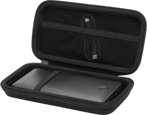 Miniatura 2 de khanka Funda para banco de energía Anker, 20,000 mAh 87 W, bolsa de viaje dura para cargador de batería Anker 20K 87W (A1383), solo funda