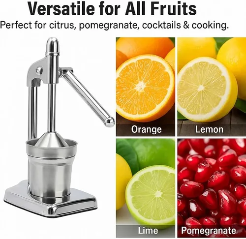 Miniatura 6 de Prensa de jugo de hierro fundido, exprimidor de prensa manual, exprimidor manual de hierro fundido para hacer jugo fresco de limón y naranja, fácil