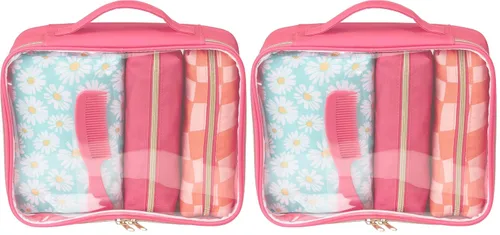 Miniatura 24 de Conair Set de 5 piezas de artículos de tocador y bolsa de cosméticos por menos de $30, incluye 4 bolsas de maquillaje y 1 peine de viaje