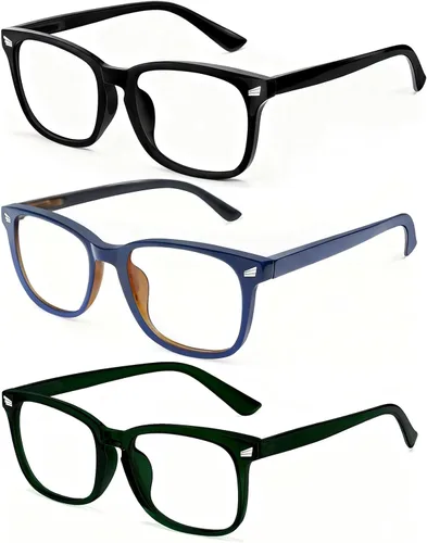 Miniatura 14 de Gafas de Bloqueo de Luz Azul para Hombres y Mujeres Gafas de Luz Azul 99% de Bloqueo Gafas para Computadora Conducción Nocturna Videojuegos