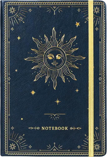 Miniatura 21 de Artfan Cuaderno/diario a rayas – Cuaderno clásico de piel sintética de papel grueso de alta calidad con bolsillo + separadores de páginas, regalos