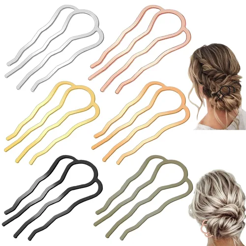 REDANHA Peine para el cabello, 6 peines laterales para el cabello de 3.425 in, horquillas de metal para mujer, accesorios de herramientas de peinado