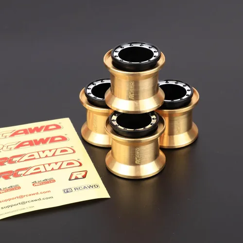 Miniatura 6 de RCAWD 1.0 Beadlock llantas de latón 4 piezas 1.0 Plus ruedas diseño único para 1/18 1/24 RC Crawler TRX4M AXI24 SCX24 FCX24 FCX24 mejoras, 1.69
