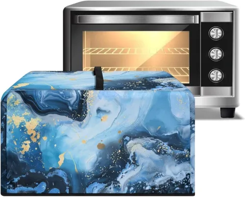 Miniatura 40 de Cubierta para horno de microondas a prueba de polvo, para encimera, freidora de aire, tostadora, horno, para decoración interior del hogar, L, 20.9