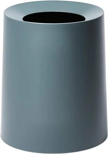 Ideaco TUBELOR Homme - Cubo de basura redondo de diseño, oculta cualquier bolsa de plástico de 3.0 galones, (azul gris, 1 unidad)