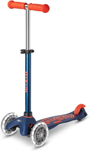Miniatura 17 de Micro Kickboard Mini scooter LED para niños de 2 a 5 años Niños de hasta 110 libras Diseño de 3 ruedas inclinadas para dirigir Barra en T