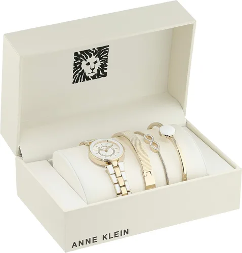 Miniatura 2 de Anne Klein - Reloj de brazalete para mujer con cristales de Swarovski y malla acentuada