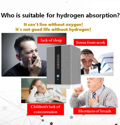 Miniatura 6 de Máquina de Inhalación de Agua de Hidrógeno AquaGreen, Inhalador de H2 de Alta Pureza del 99.99% con 5 Cánulas Nasales, Generador de Agua Rica