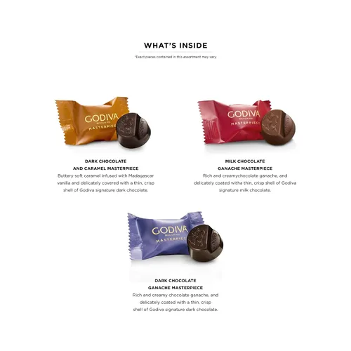 Miniatura 3 de Godiva Masterpieces - Lata de conejo de Pascua, leche surtida y chocolate negro con ganache y caramelo, regalos de chocolate gourmet de Pascua
