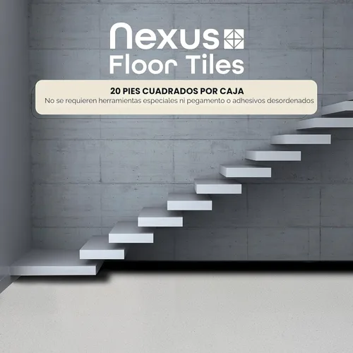 Miniatura 2 de Nexus Azulejos de Vinilo Autoadhesivos de 12 Pulgadas para Piso, 20 Azulejos - 12" x 12", Granito Sal y Pimienta - Despegar y Pegar, Pisos