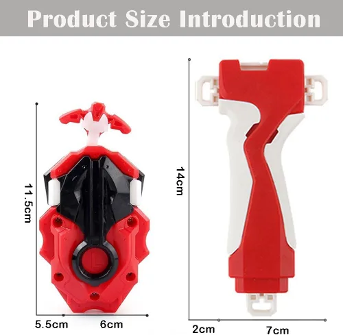 Miniatura 6 de Bey Battling Blade Burst Lanzador y Agarre, B-184 Lanzador de Cuerda de Giro Izquierdo Derecho Agarre Sistema de Capa DB Compatible con Todas