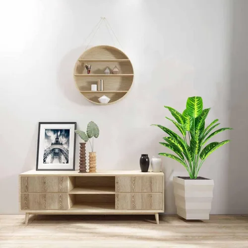 Miniatura 7 de Plantas artificiales, árbol de plátano falso con hojas verdes en maceta de plástico, 31.5 in, Strelitzia sintética, plantas tropicales, decoración