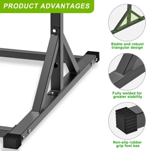 Miniatura 5 de SELEWARE Power Cage Accessories, Dip Handles, Pull‑Up Stations, and Multi‑Grip Training Attachments